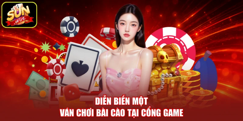 Diễn biến một ván chơi bài cào tại cổng game